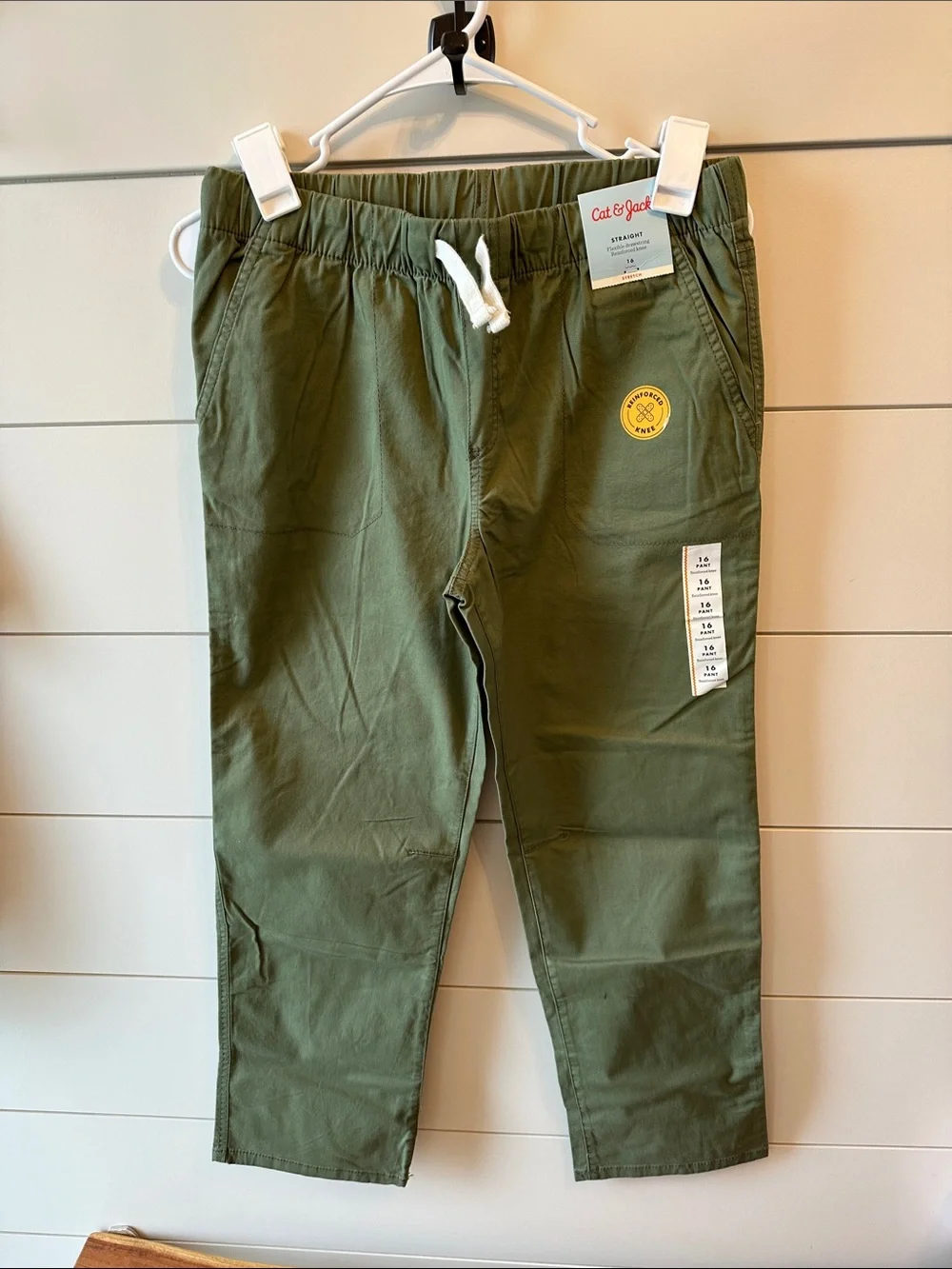 Cat & Jack NWT Olive Green Drawstring pants
